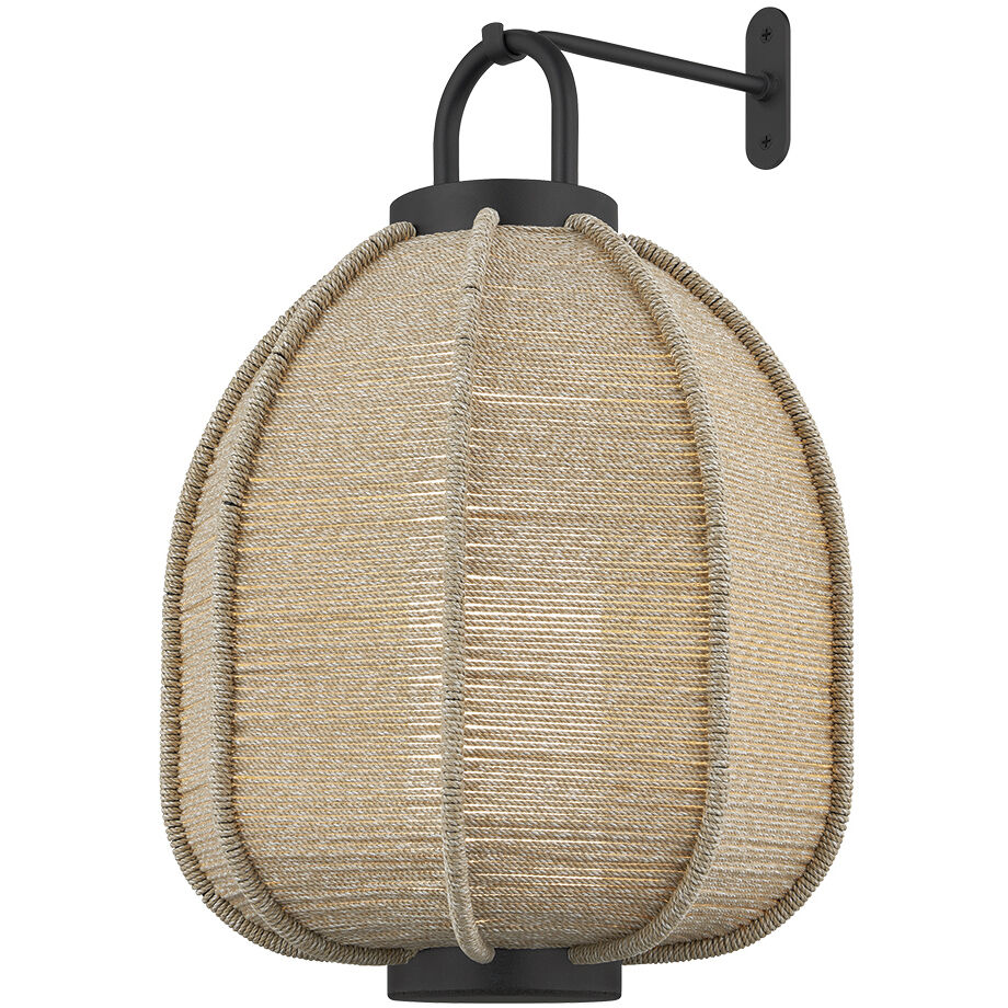 Maltby Texture Black Outdoor Wall Sconce Hook, Wall mount for use with Maltby Rechargeable Table Lamp, Large